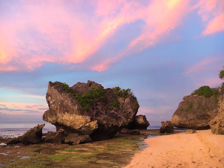 Indonesia, Bali, Bukit, Padang Padang, beach, ocean, sunset Индонезия, Бали, Букит, Паданг Паданг, пляж, океан, закат